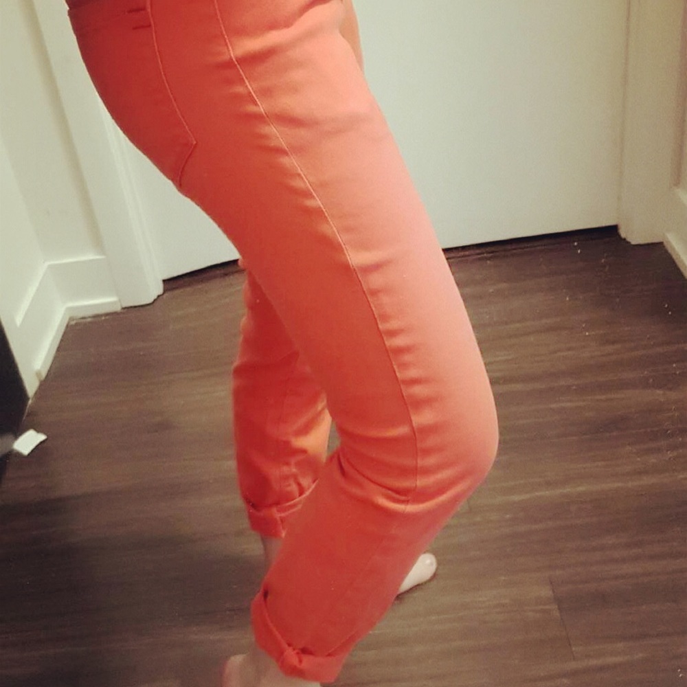 BDG orange skinny jeans size 25